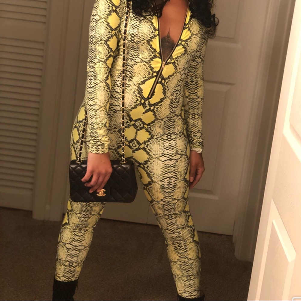 Snakeskin jumpsuit